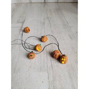 Miniature jack o lantern AS‎ IS Halloween Village accessory